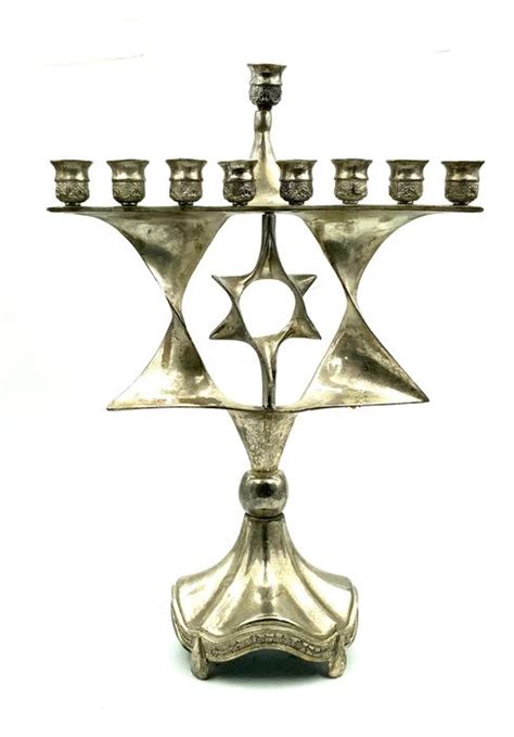 judaica karshi chanuka menorah spinning star catawiki