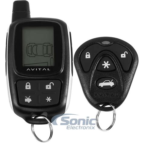 avital    paging remote start security system   button lcd remote