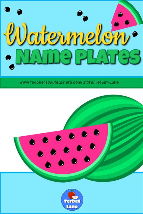 watermelon themed student desk  labels   fun colorful addition