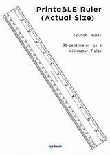 Ruler Actual Printable Size Mm Print Inch sketch template
