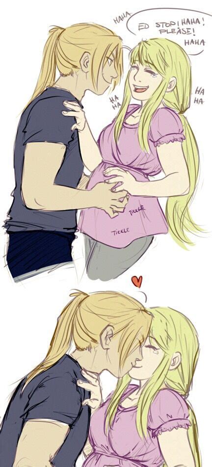 Pregnant Edwin Winry And Edward Ed And Winry Anime Pregnant Pregnant