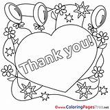 Thank Colouring Heart Kids Coloring Pages Balloons Sheet Printable Sheets Color Getcolorings Title Getdrawings sketch template