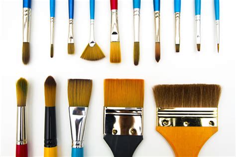 types  shapes  art paintbrushes