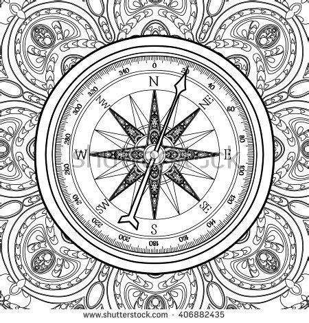 image result  adult coloring page compass rose compass drawing