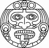 Coloring Aztec Pages Mayan Inca Sun Calendar Vector Dibujos Rays Symbols Aztecas Azteca Clipart Printable Getdrawings Draw Easy Getcolorings Para sketch template