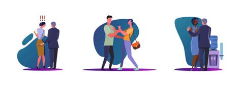 Cartoon Of The Sexual Harassment Illustrations Royalty Free Vector