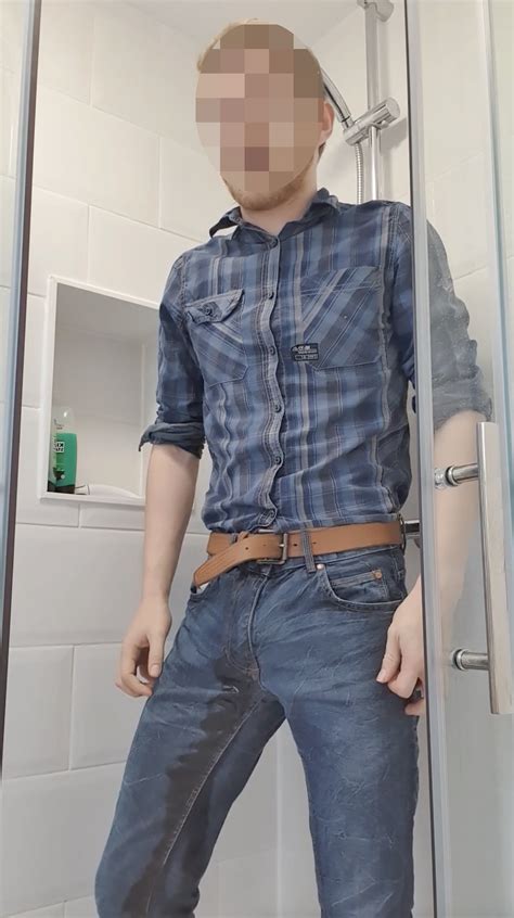 male cp08102001 from twitter desperately flooding his jeans with