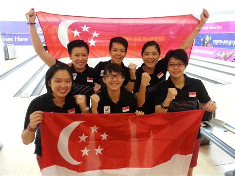 singapore wins  gold  team singapore bowling federation