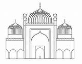 Colouring Gurdwara Coloring Temples Clipart Pages Sketch Template sketch template