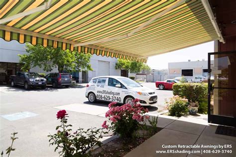 showroom retractable awning ers shading
