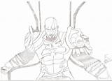 Kratos God War Coloring Pages Trending Days Last sketch template