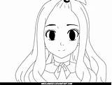 Mirajane Tail Strauss Lineart sketch template