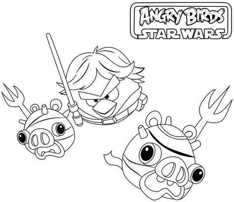 angry birds star wars coloring pages  getcoloringscom