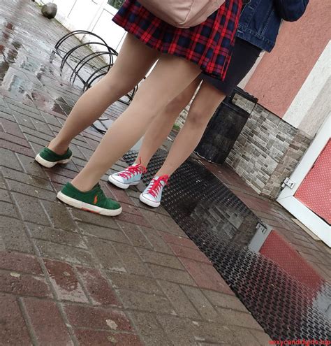 cute teens in skirts and pantyhose street candid sexy