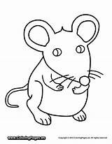 Mouse Coloring Pages Color Printable Print Animals Kids Cute Results Little sketch template
