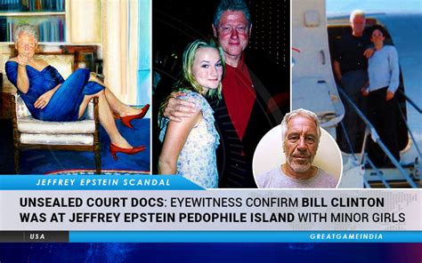 Unsealed Court Docs Eyewitness Confirm Bill Clinton Was