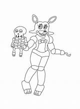 Mangle Fnaf Pages Coloring Foxy Colouring Printable Getcolorings Quick Toy Color Print sketch template