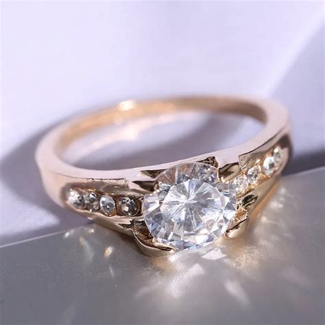 size  wedding rings  women exquisute  crystal engagement ring classic rhinestone