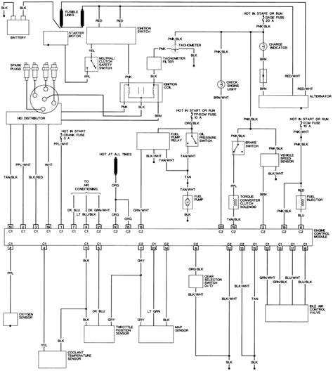 vin  engine control wiring diagram  vehicles