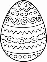 Easter Coloring Pages Egg Kids sketch template