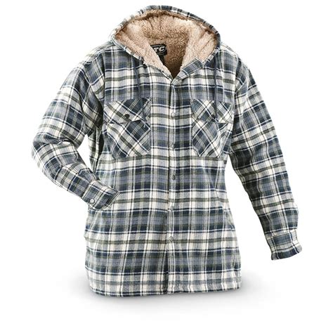 sherpa lined hooded jacket  insulated jackets coats