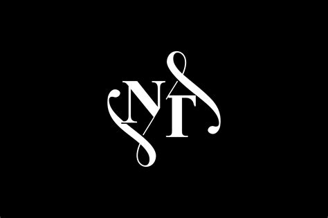 nt monogram logo design   vectorseller thehungryjpeg