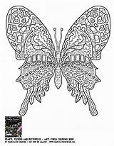 Coloring Pages Butterfly Adult Print Printable Difficult Adults Colouring Complicated Butterflies Welsh Pembroke Corgi Book Sheets Color Hearts Drawing Flowers sketch template