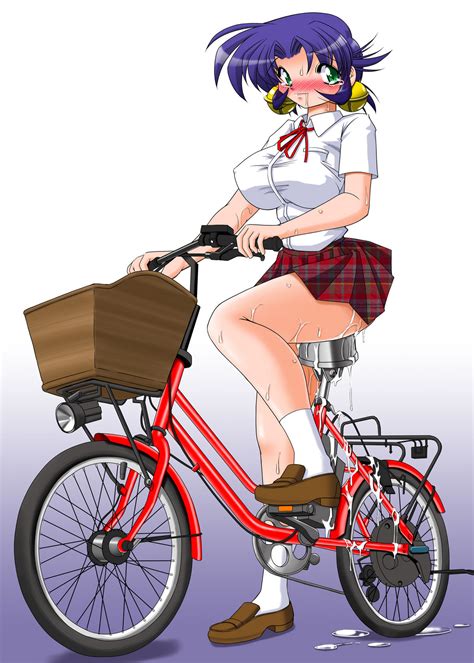 10s 1girl Anal Ass Bicycle Bike Dildo Blush Breasts Cum