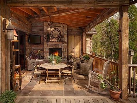 rustic porches log cabin wrap  porch decoratorist  rustic porch mountain