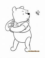 Pooh Honey Coloring Winnie Pot Pages Bee Bees Template Disney Disneyclips Face Off Eating sketch template