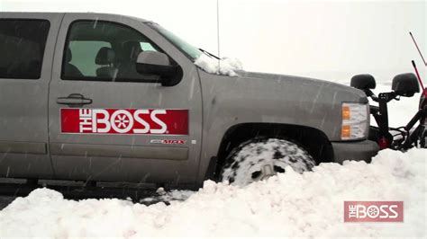 boss sport duty snowplow  action youtube