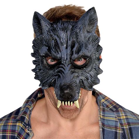 costumes reenactment theater cartoon wolf rubber  face mask