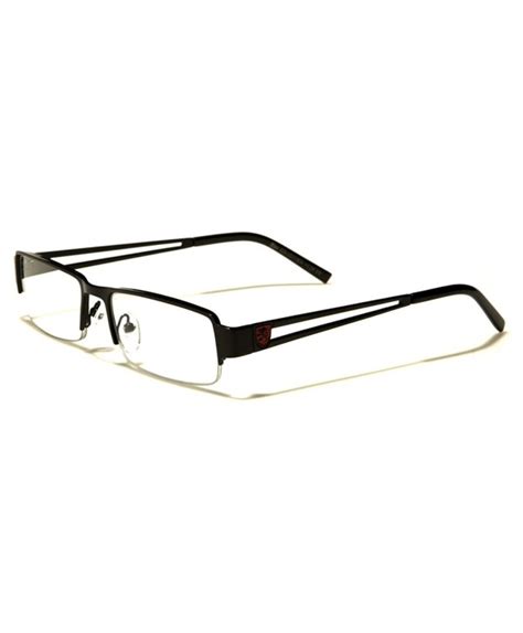 men s square half frame reading glasses black cj125c4lqw1