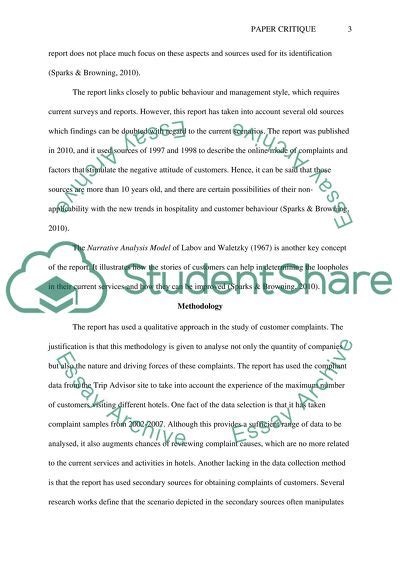 paper critique assignment  topics   written essays