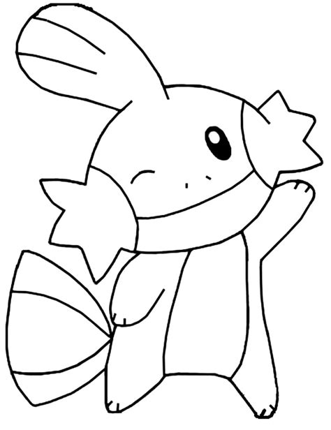 cute mudkip pokemon coloring page  printable coloring pages  kids