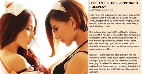 Asian Tg Captions Lesbian Lipstick Costumed Roleplay
