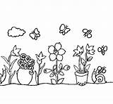 Colorear Desenho Jardines Jardín Huerto Como Disegno Coloriages Infantiles Insectos sketch template