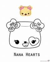 Num Noms Coloring Pages Hearts Nana Printable Sheet Print Color Series Bettercoloring Kids sketch template