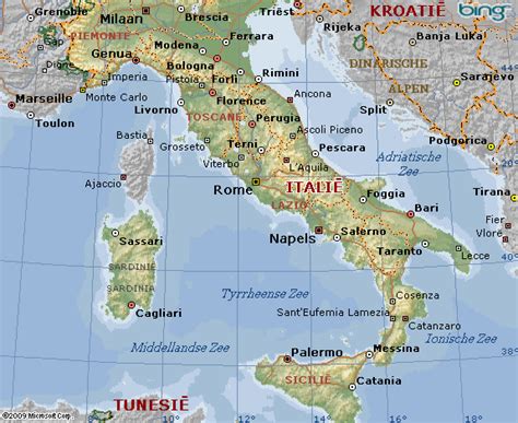 kaart van italie