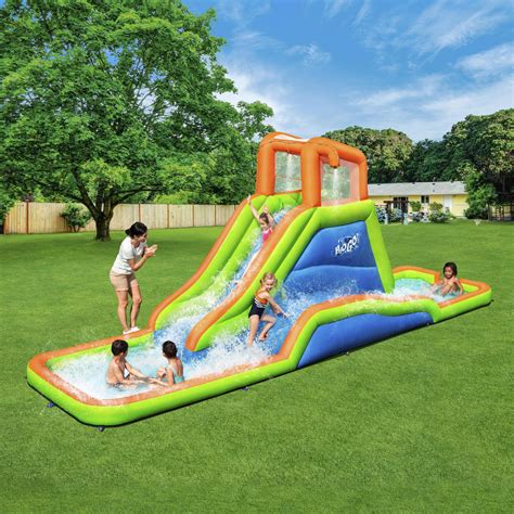 hogo kids inflatable outdoor mega water  park bounce house open