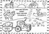 Coloring Pages Old Macdonald Farm Color Family Kids Animals sketch template