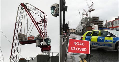 storm katie 2016 crane in greenwich london snaps in half
