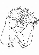 Beast Coloring Pages Standing Print Parentune Child sketch template