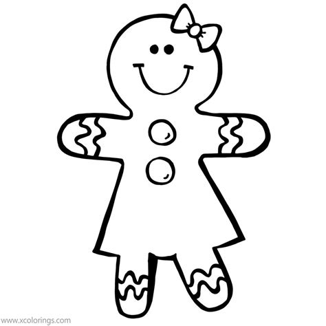 gingerbread girl coloring pages xcoloringscom
