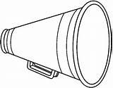 Megaphone Cheerleader Cheerleading Clipartbest Megaphones Clipground Wikiclipart sketch template