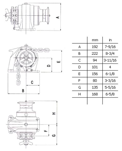 lofrans royal windlass anodized manual