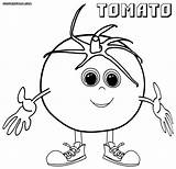 Tomato Coloringway sketch template