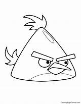 Angry Birds Coloring Drawing Pages Bomb Bird Chuck Dinokids Yellow Getdrawings Getcolorings Close sketch template