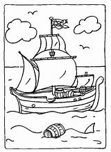 Bateau Bateaux Pirates Barche Coloriages Pirati Piratas Navire Pirata Velieri Transport Voiliers Stampare Transporte Meios Hugolescargot Persone Océan Codice Preleva sketch template