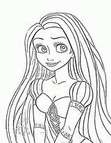 Coloring Pages Rapunzel Princess Face Fairy Tales Sheets Disney Locika Omalovanky Popular Color Tangled Library Choose Board Insertion Codes sketch template